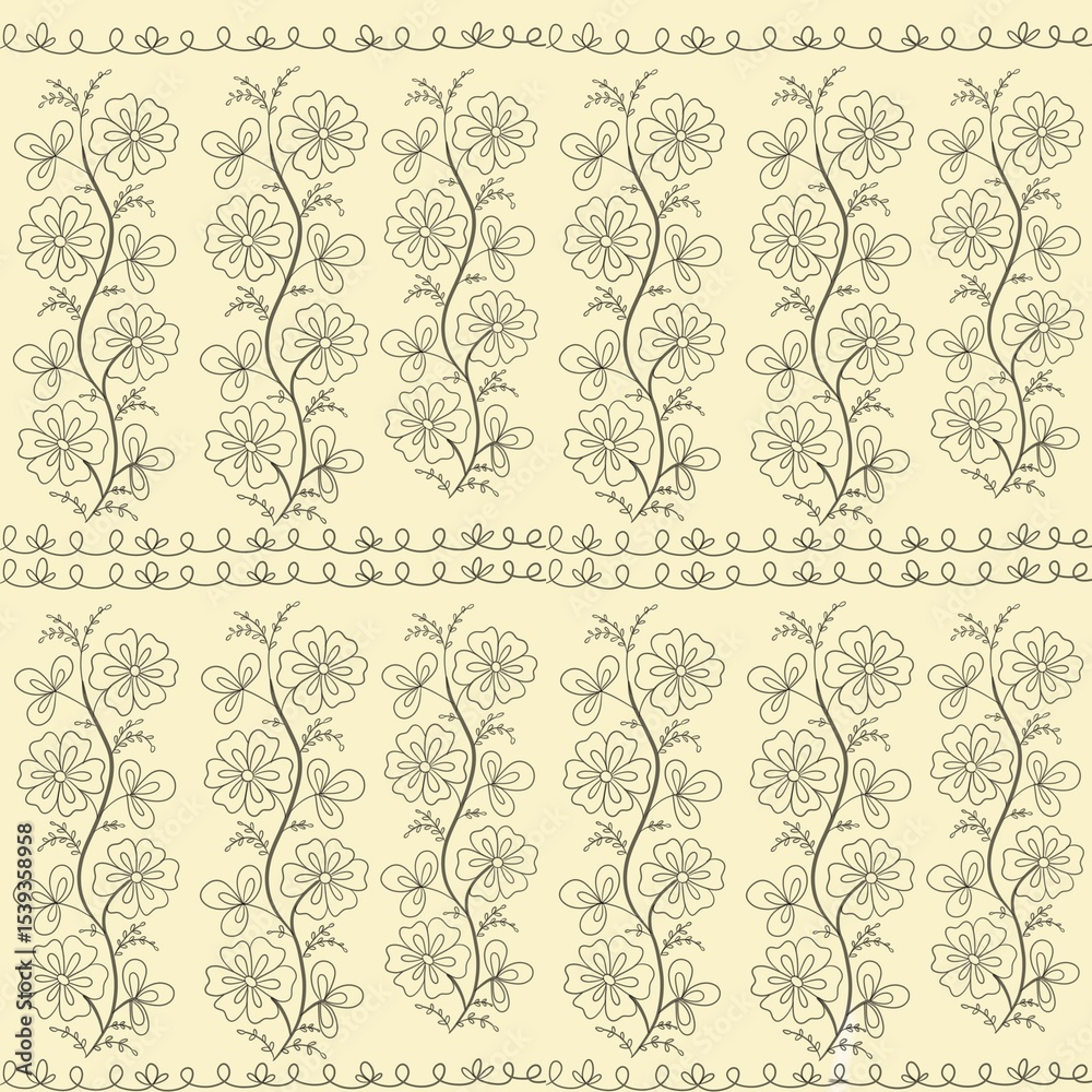Fototapeta premium seamless floral pattern