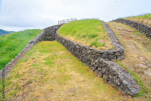Deactivated lime kiln, now a tourist attraction in Santa Maria - Azores - Portugal.