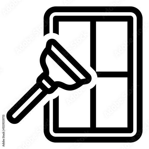 cleaning window vector icon