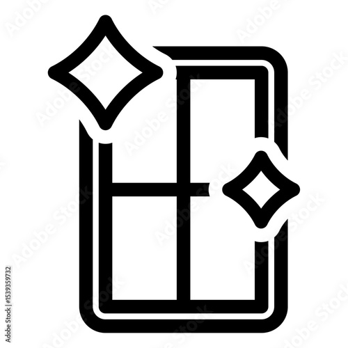 clean window vector icon