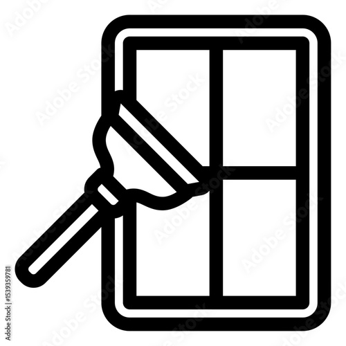 cleaning window vector icon