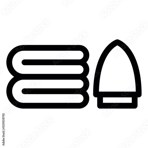 ironing clothes vector icon