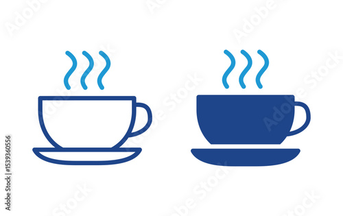Coffee cup icon, Coffee cup sign vector