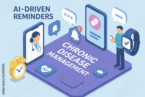 Ai-driven reminders for chronic disease management with digital tools