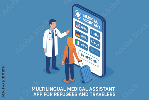 Multilingual medical assistant app: refugee and traveler support