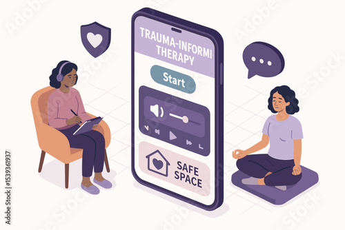 Trauma-informed therapy app: safe space for mindfulness and healing