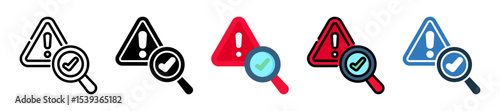Audit icon multiple style 