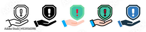 Safety icon multiple style 