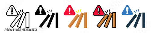 Risk icon multiple style 