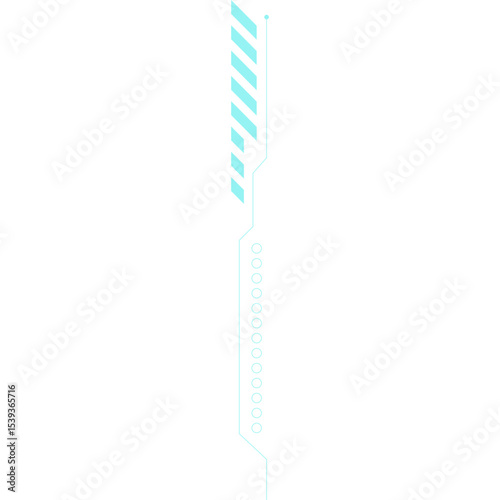 futuristic technology frame lines