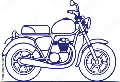 vector illustration of a motorcycle