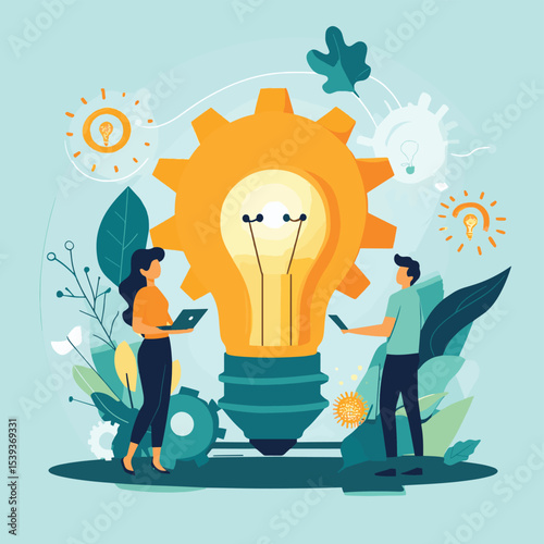 Business team working creative thinking for business marketing idea concept