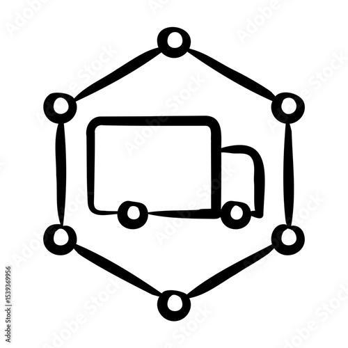 Logistics Network Icon