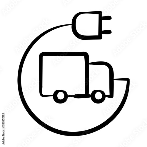 Electric Truck Icon