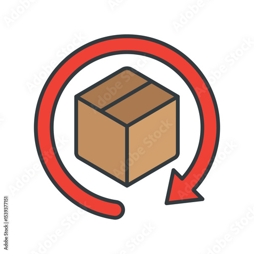 Return and Refund Icon vector design templates simple and modern concept isolated on white background