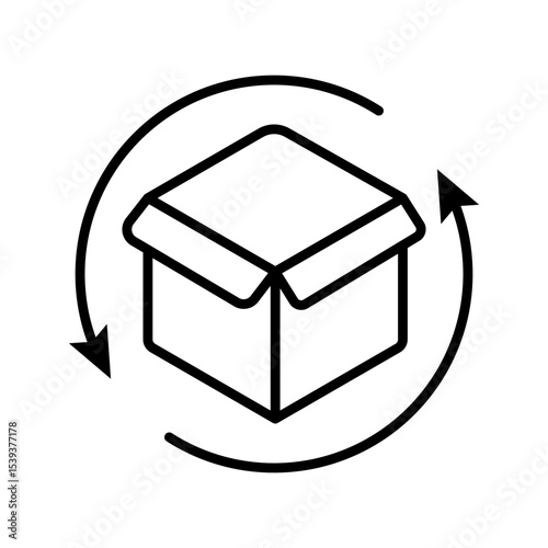 Return and Refund Icon vector design templates simple and modern concept isolated on white background