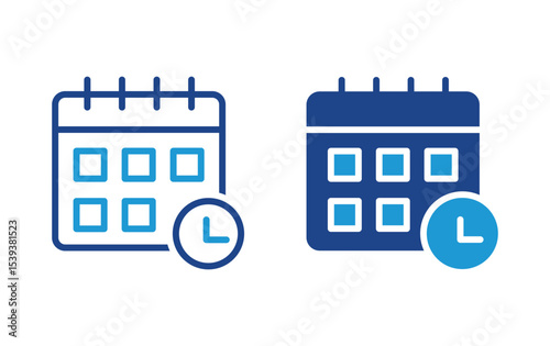 Calendar icon, calendar sign vector	