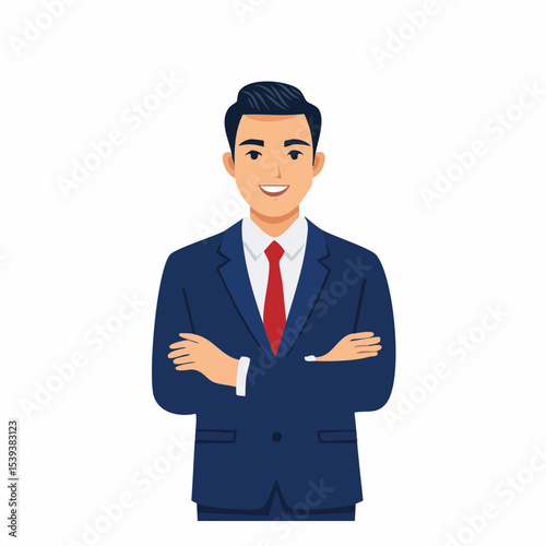 businessman with arms crossed