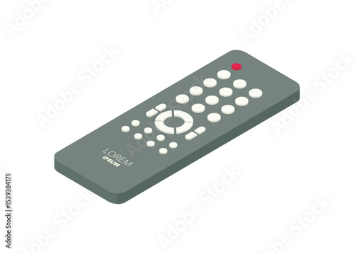Remote controller. Simple flat illustration.