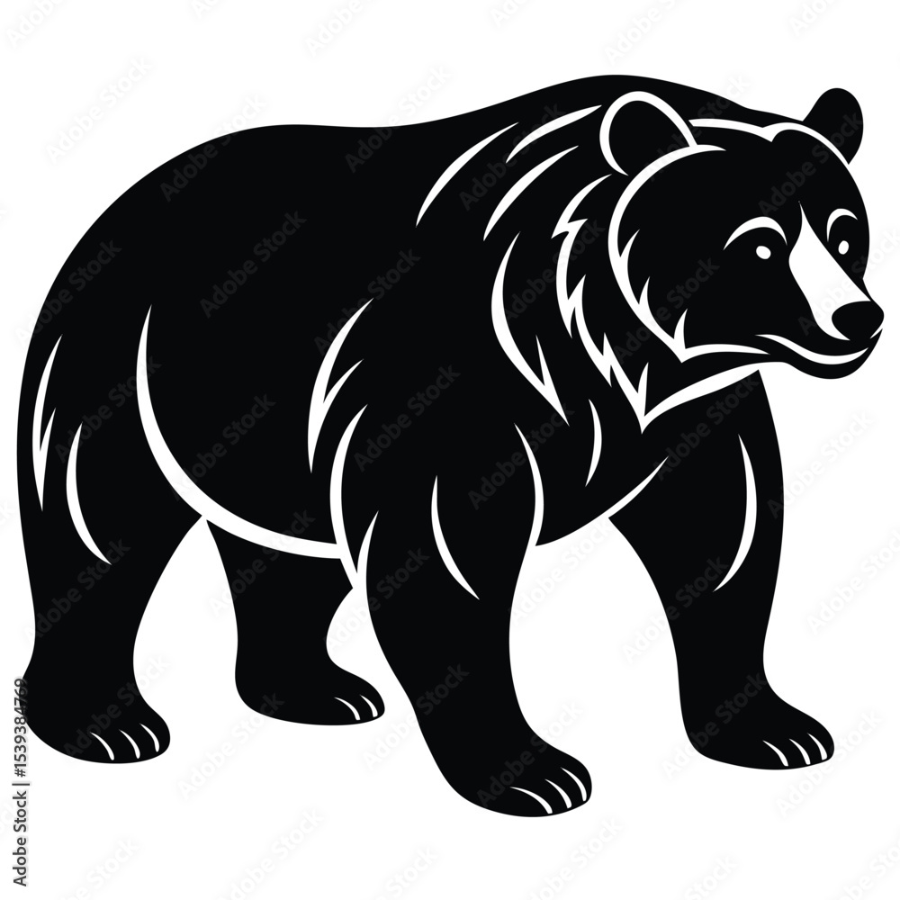 Fototapeta premium bear vector ianimal