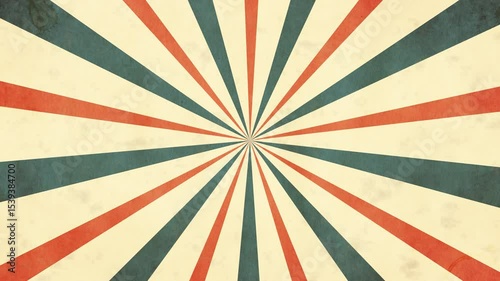 Sun ray retro background animation. 4K Video