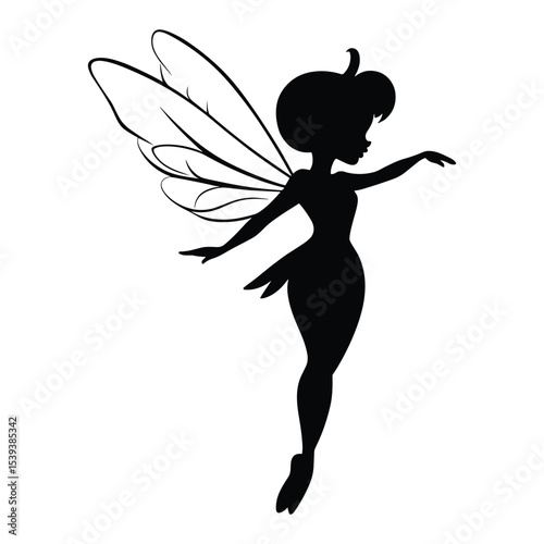 Elegant Fairy Silhouette Dancing