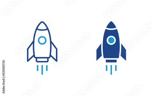 Rocket icon, rocket sign vector	