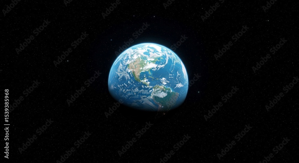 Fototapeta premium Planet earth in space