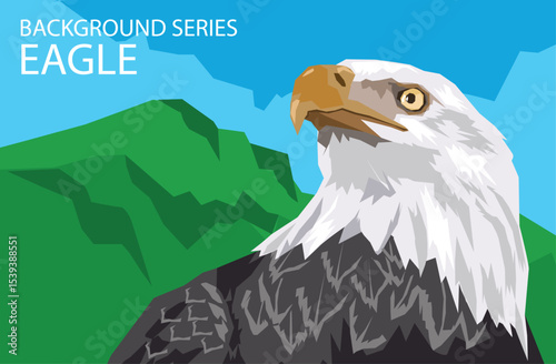  background illustration vector of eagle or hawk