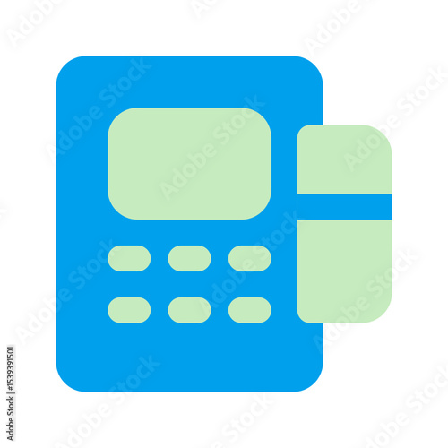 pos terminal duo tone icon