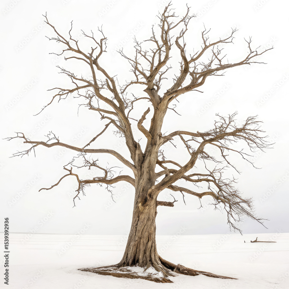 Obraz premium lonely tree in snow