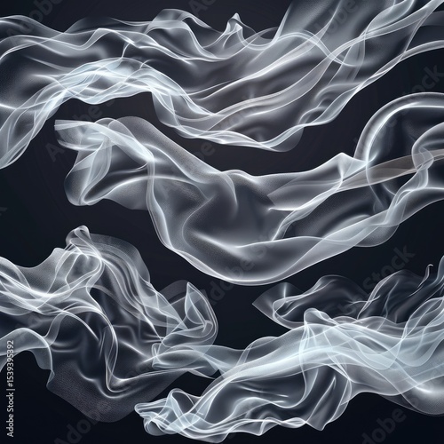 Elegant flowing fabric design abstract art background perfect for website banners brochures and more