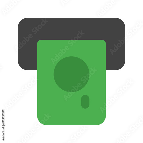atm machine flat icon
