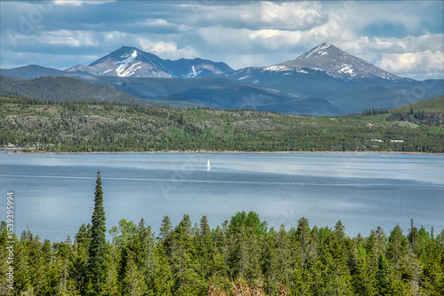 Dillon Lake in Colorado during the summer