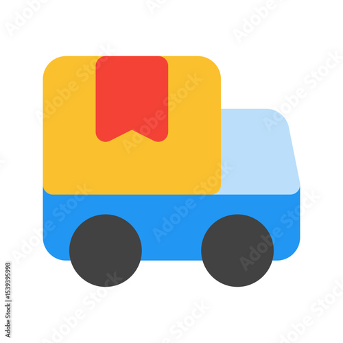 delivery truck flat icon