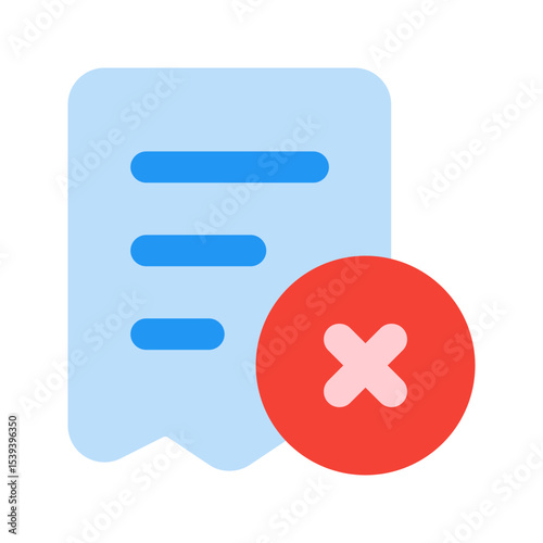transaction failed flat icon