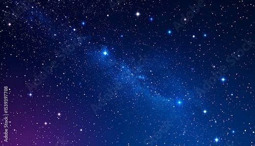 Night Sky with Stars, Galaxy, and Space.