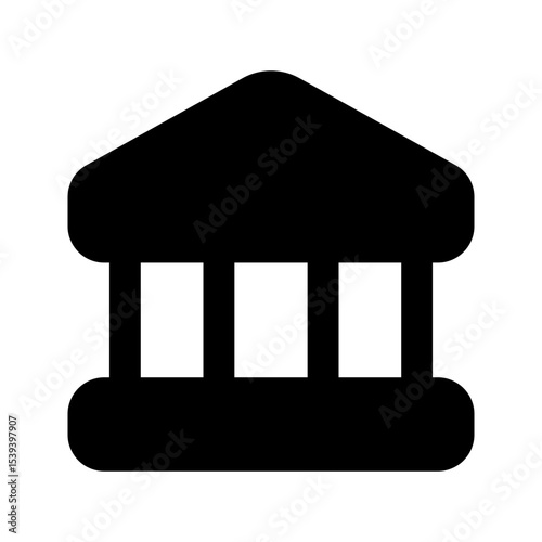 bank glyph icon