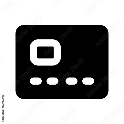 credit card glyph icon