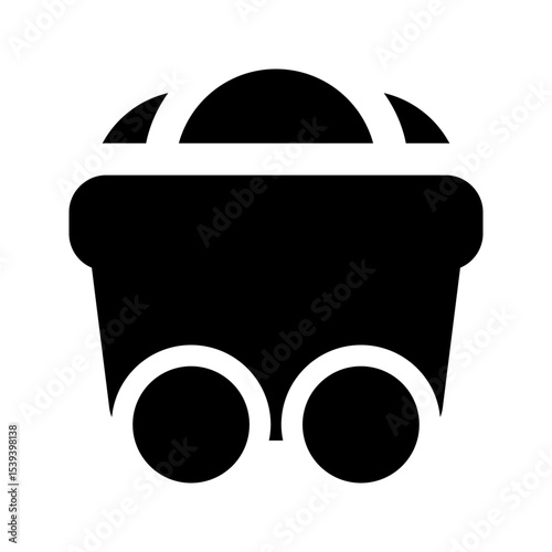 Mining glyph icon