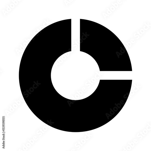 pie chart glyph icon
