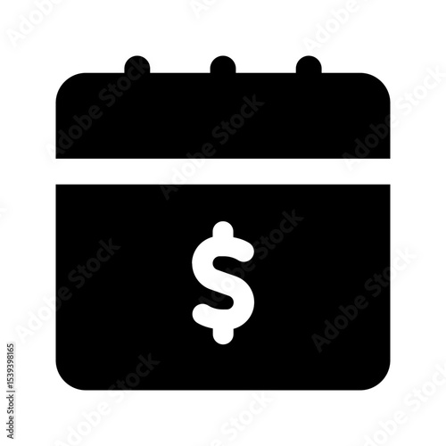 payment day glyph icon