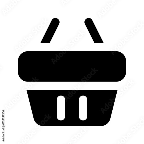 shopping cart glyph icon