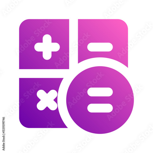 calculator gradient icon