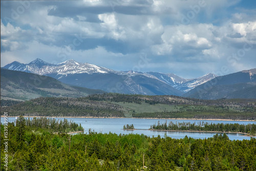 Dillon Lake in Colorado during the summer