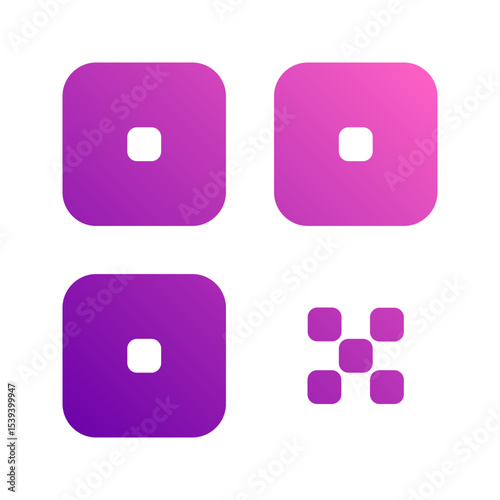 qr code gradient icon