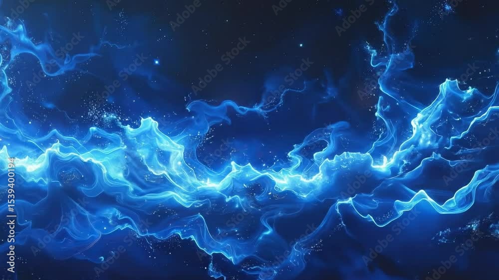 custom made wallpaper toronto digitalBlue Energy Flow Abstract Background.