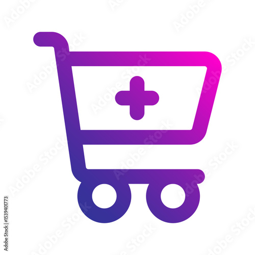 add to cart gradient icon