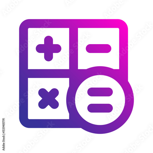 calculator gradient icon
