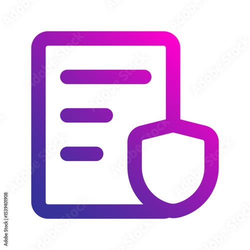 insurance gradient icon